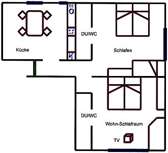 Grundri&szlig; der Ferienwohnung Roland